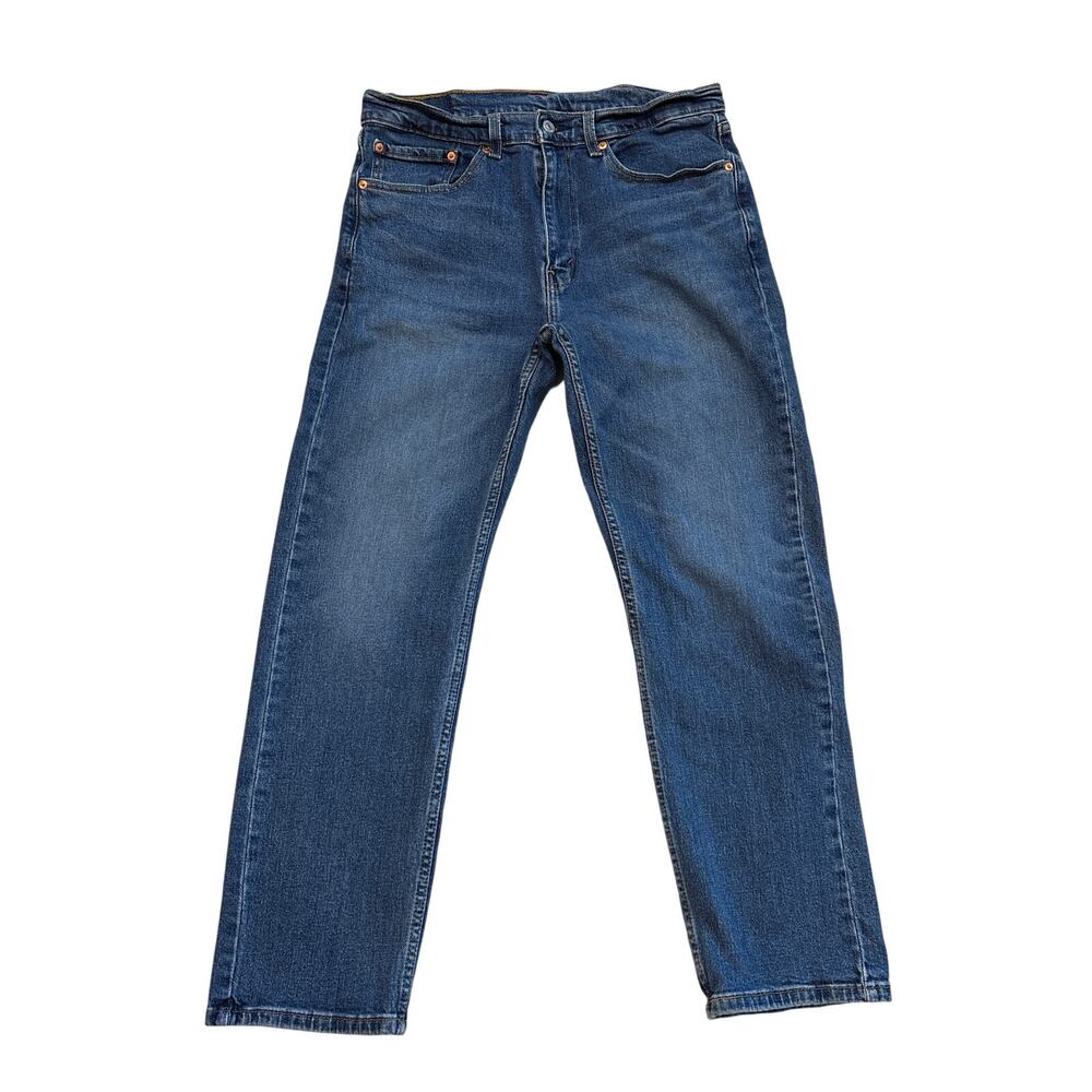 Levis 505 Dad Jeans Mens Sz 34x30 (32x29) Blue Regular Fit Straight Leg Stretch